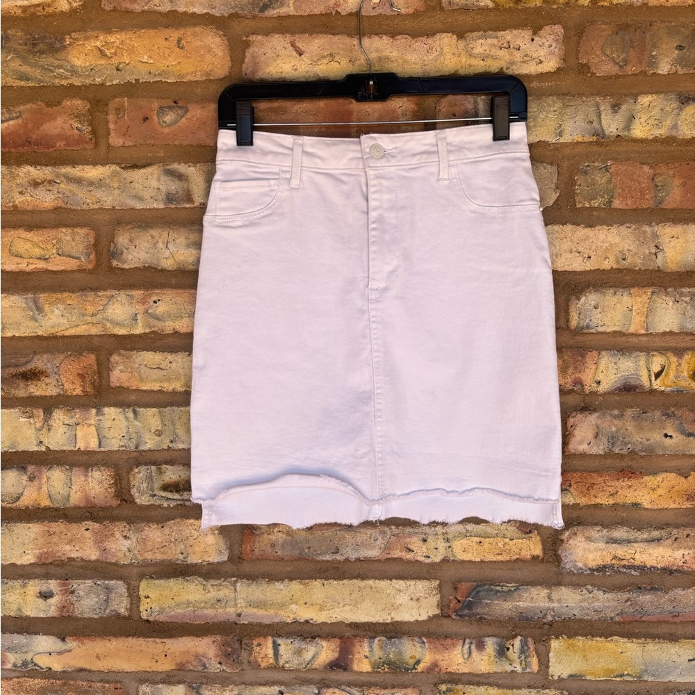 Abercrombie and Fitch white denim skirt